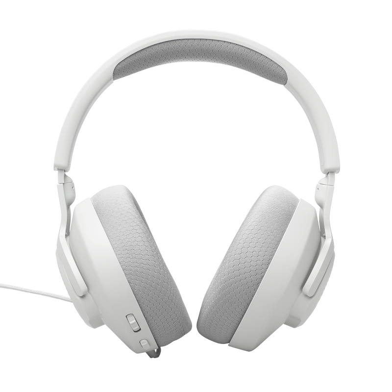 JBL Quantum 100 - White - Wired over-ear gaming headset with flip-up mic - Back image number null